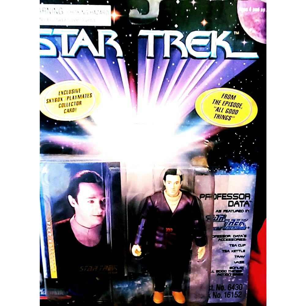 1997 Star Trek Professor Data Action Figure Episode "All Good Things" TNG NIB